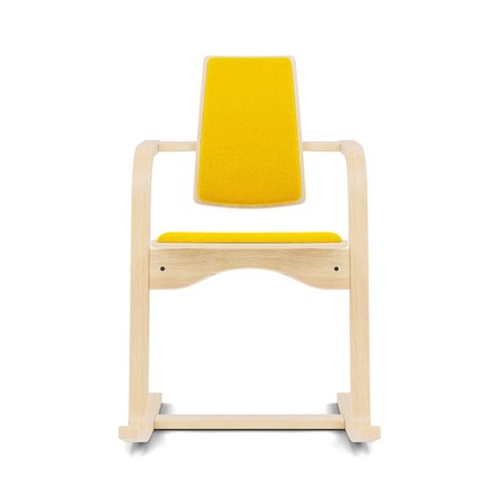 Varier Furniture Actulum - Yellow Wool - Natural base