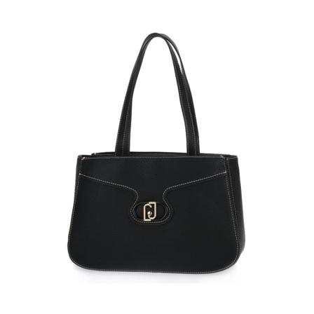 LIU JO Satchel Double ZIP , Zwart , Dames , Maat: ONE Size Handtassen