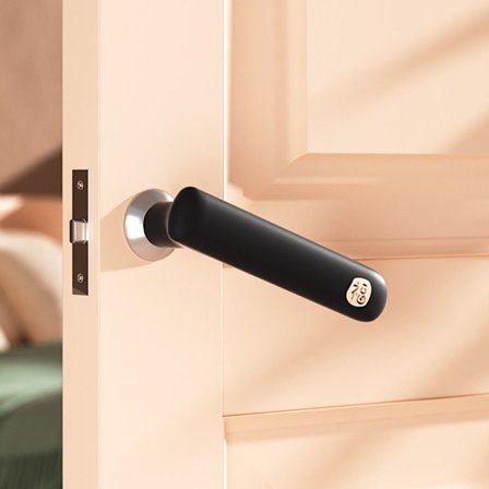 Dörrknopp Cover Dörrhandtag Cover SVART CC