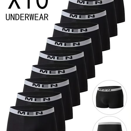 10-pak Herre Ensfarvede Boxer Briefs, Komfortable Åndbare Stretch Trusser, til Sport eller Afslappet Hjemmebrug