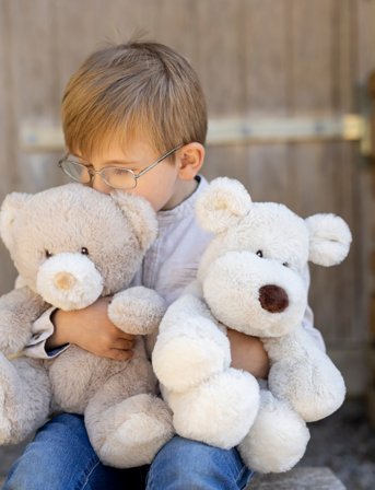 Teddykompaniet Teddy Mocca, Teddy Bear, Beige, Large - Beige - 34 CM