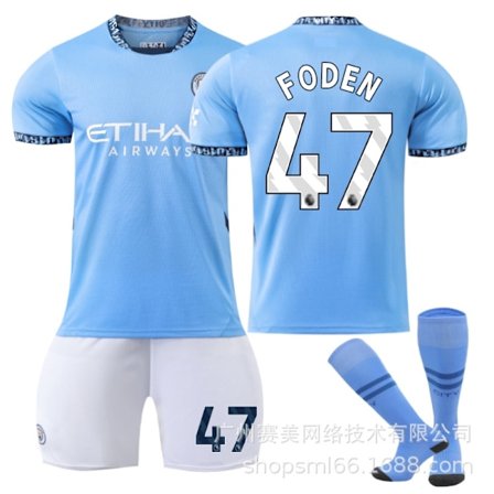 Black Friday Tilbud – Spar Stort! Foden 47 Manchester City 24-25 Hjemmebanetrøje nyeste fodboldtrøje til voksne og børn til den nye sæson