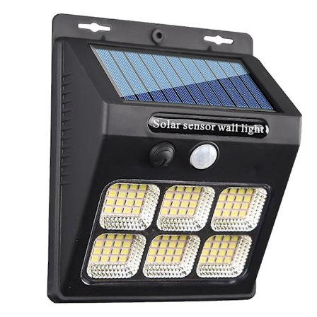 Solcelle Væglampe 96led Bevægelsessensor Vandafvisende Ip65 3 Tilstande 1200mah Sikkerhedslyg