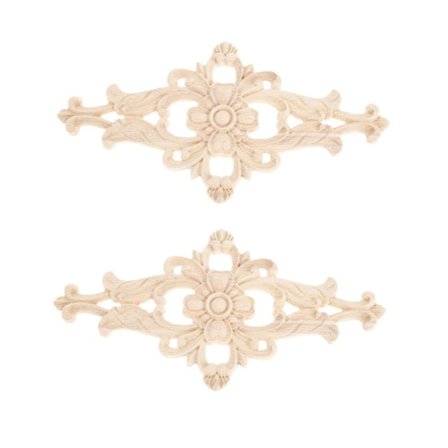Treutskårne møbler Applikasjoner Onlays Center Carving Decal