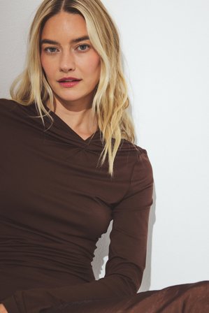 NA-KD Htop Soft Line torsadé - - Marron - L