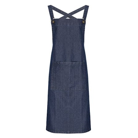 Premier Cross Back Barista Haklappsförkläde One Size Indigo Denim