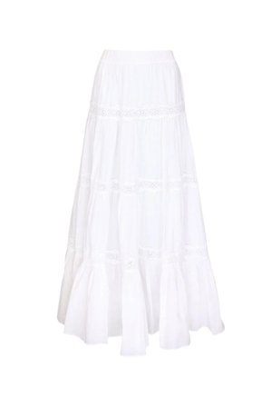 Cotton Slub Skirt hvit L