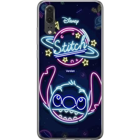 Huawei P20 Genomskinligt Skal Stitch Neon