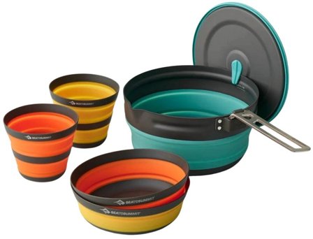 Sea To Summit Frontier UL Collapsible One Pot Cook Set with 2.2L Pot 2Person 5-piece