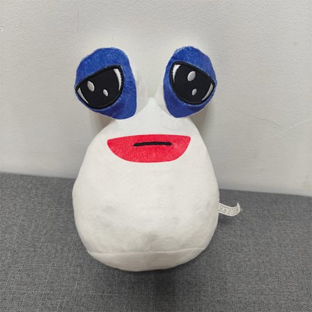 22cm Min Min Husdjur Alien Pou Plyschleksak Kawaii Alien Pou Plyschleksak Mjuk Kudde Plyschdjur Presentleksak Barn Flickor