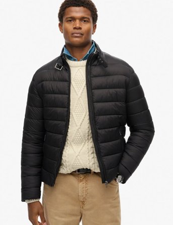 Superdry Lightweight Padded Jacket - Black - M