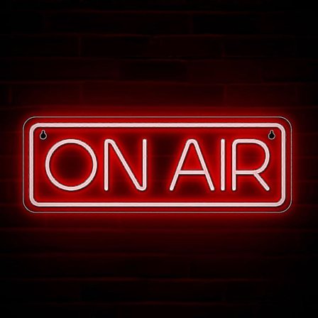 On Air Skilt - Live On Air Neon Skilt Til Twitch, Tiktok, Youtube Streamere/gamere - Live Streaming/optagelse Lysskilt – Røde Seje Led Skilte Til S
