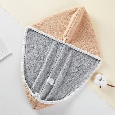 Coral Velvet Hair Torkhandduk Förtjockad Hårtorkande Handduk