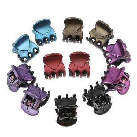 3x 12 Stykker Hårklemmer med Tænder Gave til Piger Kvinder