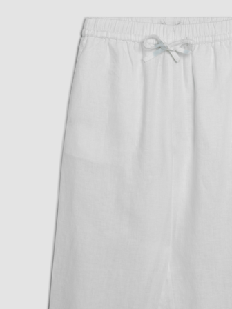 MATCH - Diondra linbukse - Donna - Str. 38 - Dame - Bukser & Jeans - Hvit - 100% Lin