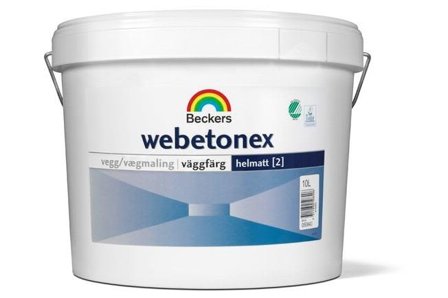 Beckers Scotte Webetonex Väggfärg helmatt, vit, 10 l Vit, Färg & tapeter