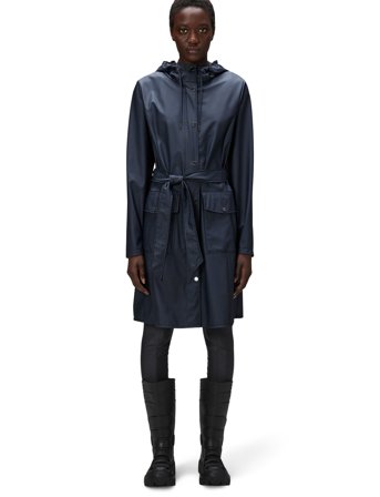 Rains Curve W Jacket W3 - Blue - XS