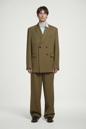 COS Homme Chemise Habillée En Coton in Bleu