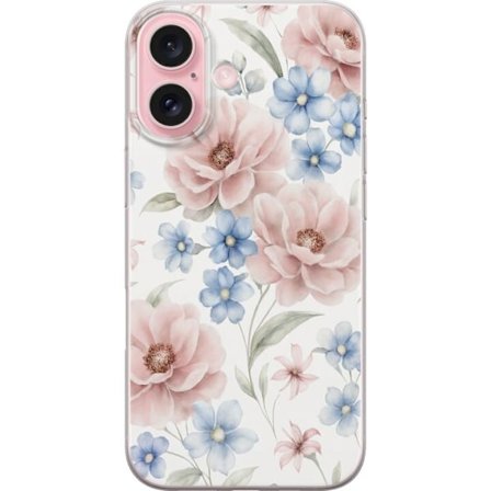 Yhteensopiva Puhelinkuori Apple iPhone 16 Romanttiset kukat