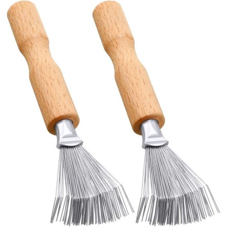 2 Rengöringsverktyg Hårborste Rengöringskam Kam Rengöringsverktyg Kamrengörare Hårborste Mini Hårborste för att ta bort smuts med kratta Obs: 