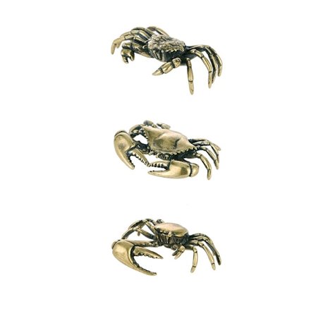 Massiv Bronze Krabbe Figurer Lille Statue Dyre Figurer Hjem Af