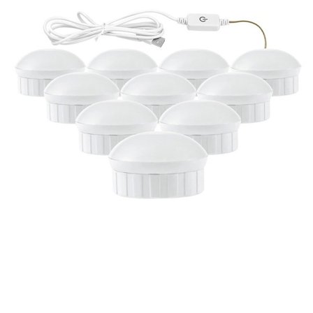 LED Sminke Speil Lys Pærer USB Hollywood Vanity Sminke Speil Lys