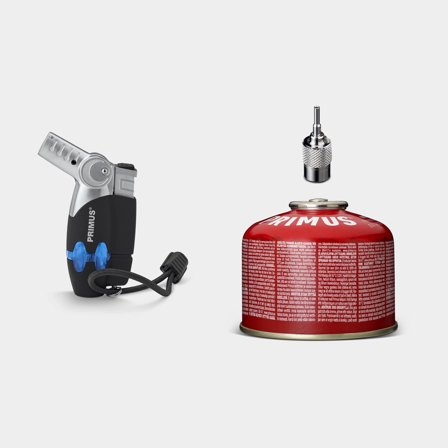 Stormtändare Primus PowerLighter III Black + Power Gas 100 gram + påfyllningsadapter
