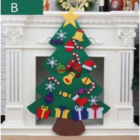 Filtet juletre barn DIY juletrepynt anheng jul B