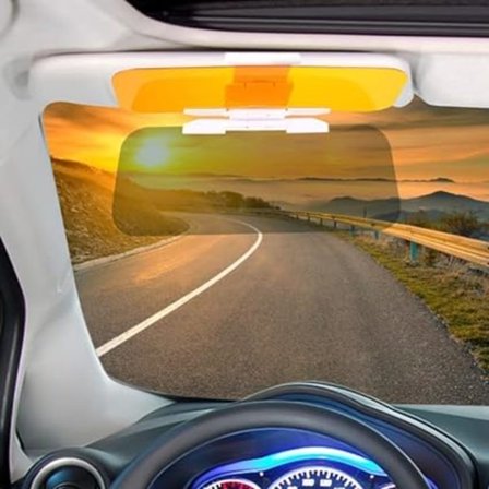 Bil solskjerm forlengelse, 2 i 1 bil solskjerm forlenger, Anti-Gla