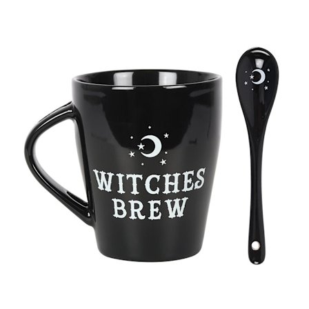 Something Different Witches Brew Mug Set En Storlek Svart/Vit
