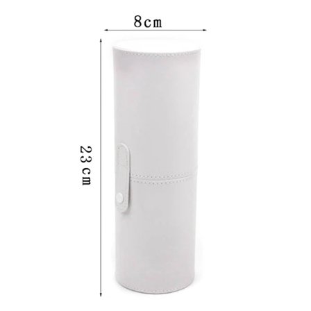 Bærbar Rejse PU Læder Makeup Børster Holder Kosmetiske Penne Opbevaringskop Etui Boks Makeup Værktøjer Organizer
