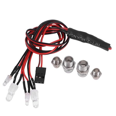 DIY 4LED Strålkastare Bakljus Ljus Kit för Rc Bil Lastbil RC Tillbehör
