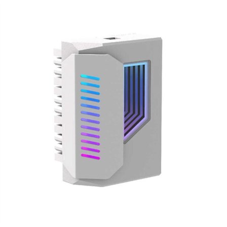 ATX 24-pin 180 graders ARGB 5V synkroniseringsadapter for stasjonær PC-hovedkort Datatilbehør DIY Hvit