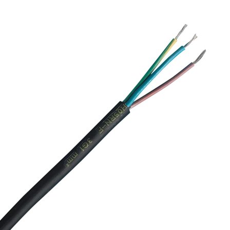 EL Triflex Gummikabel 3G1,5mm2 450/750V H07RN-F metervare 1-500m