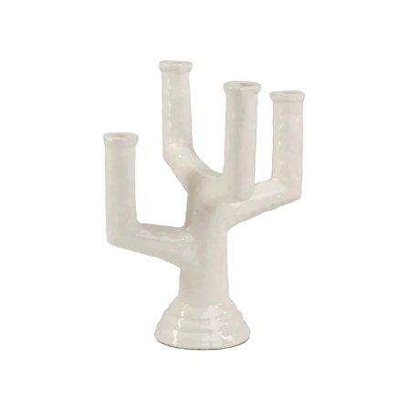 Sögne Lysestake 4-armet Hvit