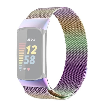 JLT Stilrent Justerbart Elektropläterat Klockarmband för Fitbit Charge 6/5