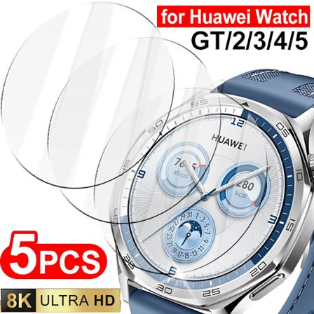 5 ST Skärmskydd för Huawei Watch GT 5 4 3 2 Pro 41mm 42mm 46MM Klocka Härdat Glas Skyddsfilm för GT4 GT5 Pro 46mm