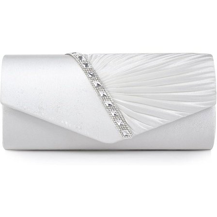 Dww-27cm5cm11cm-Valkoinen-Iltalaukku Käsilaukku naisille