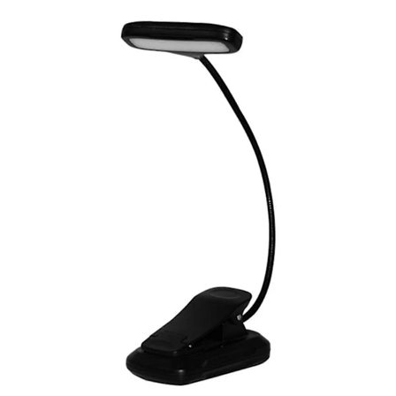 Glocusent Justerbar Lysstyrke Boklampe Clip On Bærbar Sammenleggbar