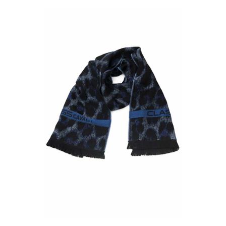 Cavalli Class Winter Scarves blå, Dam Sjalar, Dam, Storlek: ONE SIZE