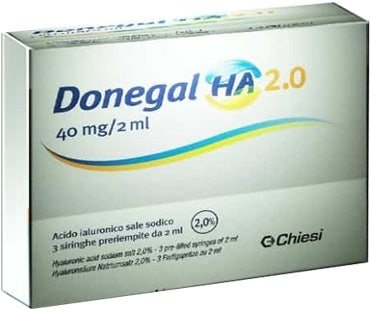 Siringa Intrarticolare Donegal Ha 2.0 Acido Ialuronico 40mg 3x2ml