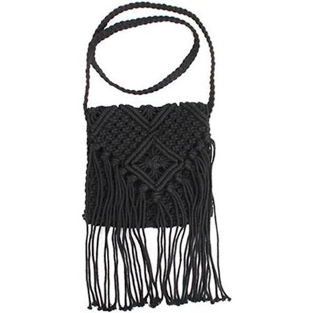 Damernas Fodrade Virkad Messenger Bag Sommarstrand Axelväska