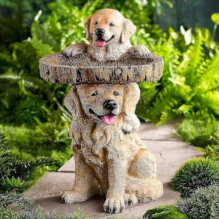 Rpporm Fuglebad Til Haven Fritstående Pæl Fuglebadsstøtte Fuglefoderautomater Udendørs Havegård Plæne Dekoration Indendørs Ornamenter Qxuan