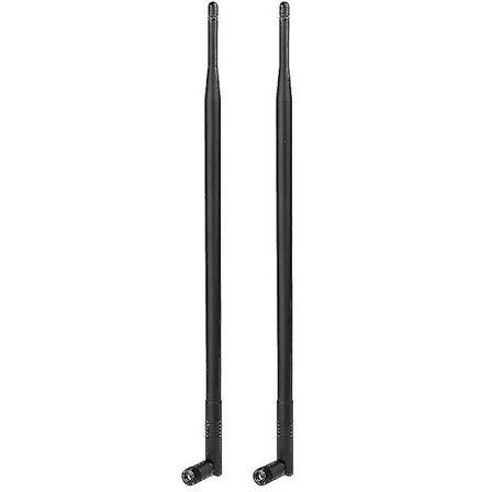 Wifi-antenn 2,4g antenn 12dbi -och-svängbar Rp Sma Wifi-antenn 2 stycken för Wifi-kort Wifi Pci Bil