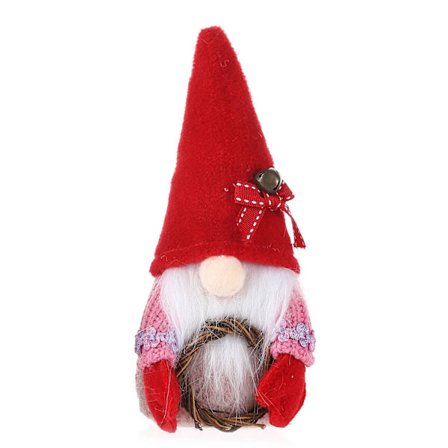 Valentinsdag Gnome til Dukke Plys Dukker Krammer Rotting Cirkel Ornament til Hjem Festival Fest Skrivebordsdekoration Sød Gave