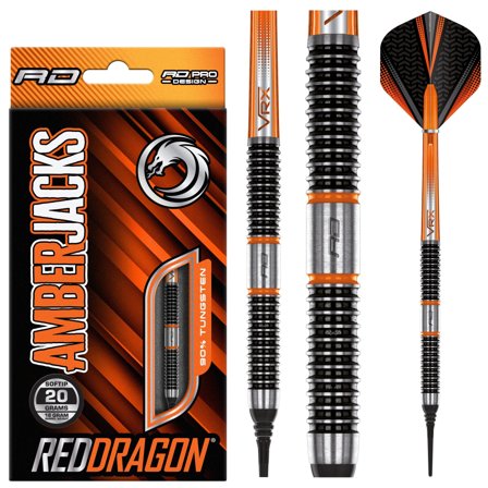 Red Dragon Darts Amberjack 18 Soft Tip Darts 18g