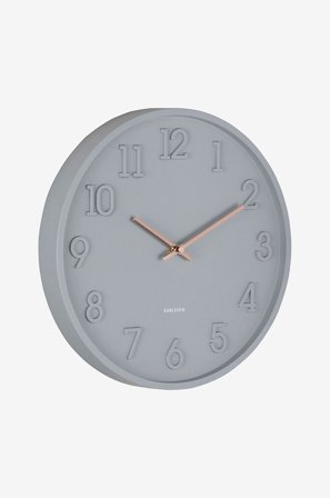 Karlsson - Väggklocka Calma - Grå - Väggklockor & bordsur - Från Homeroom