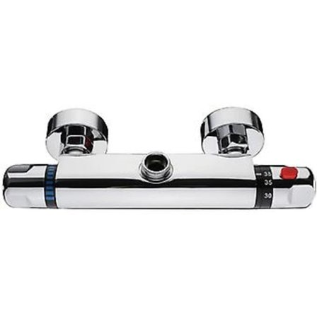 Termostatisk Duschblandare 8-85 Grader Väggmonterad för Badrum 170mm