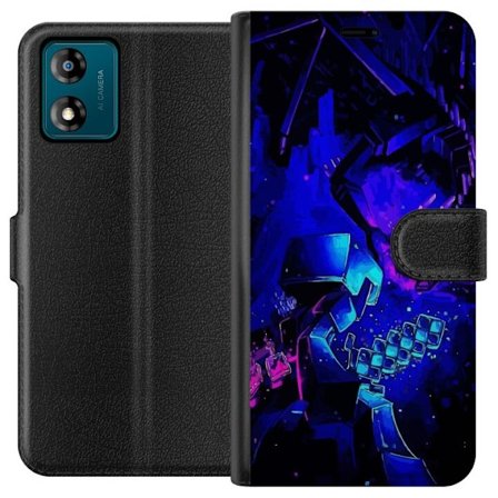 Kompatibelt Plånboksfodral till Motorola Motorola Moto E13 Minecraft