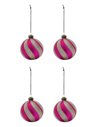 Ornaments, Hdchun, Pink/Gold Home Decoration Christmas Decoration Christmas Baubles & Tree Accessories Pink House Doctor